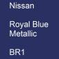 Preview: Nissan, Royal Blue Metallic, BR1.